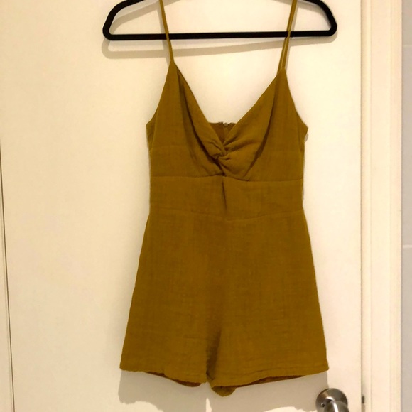 Dynamite mustard yellow romper - Picture 1 of 8